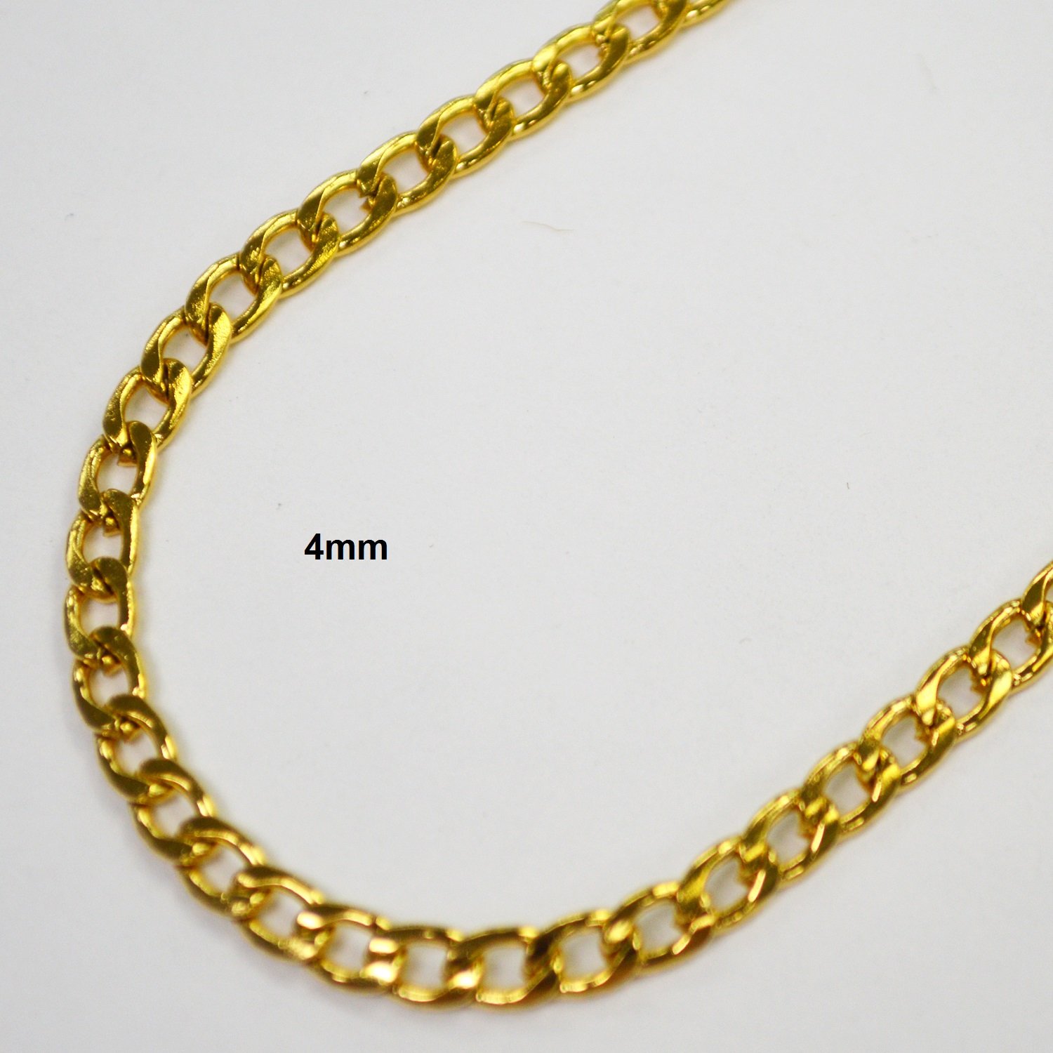 4mm Gold Curb Chain 85-162G-4