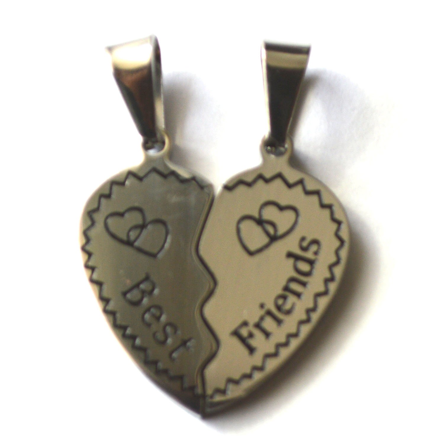 Best Friends Heart Puzzle Pair Pendant 86-1596S