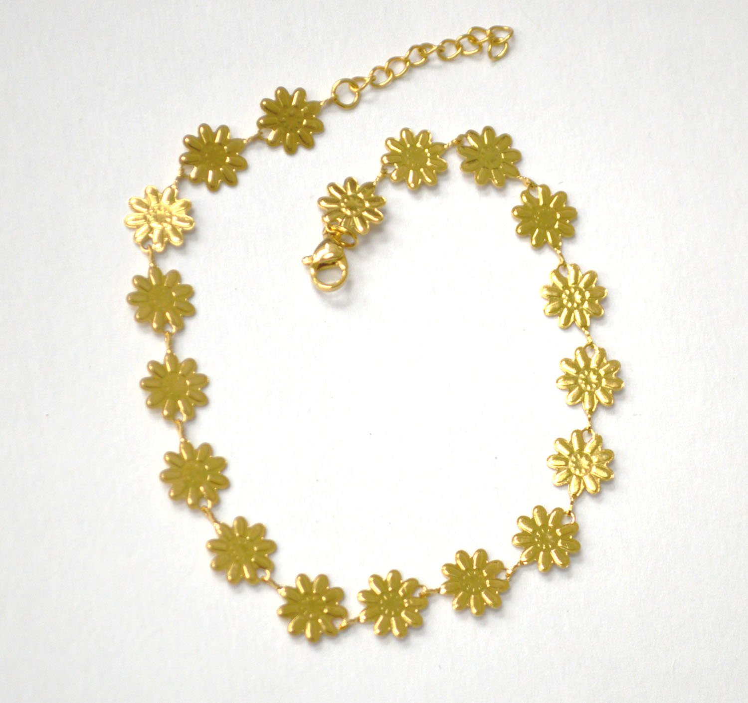 Daisy Gold IP Plated Anklet 82-251G