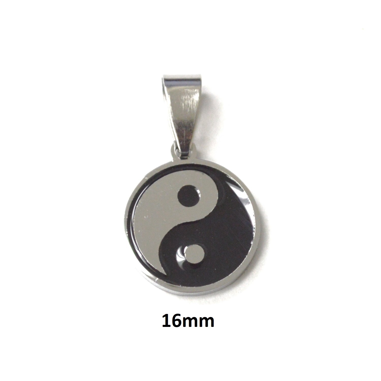 Ying and Yang Stainless Steel Pendant 86-3041