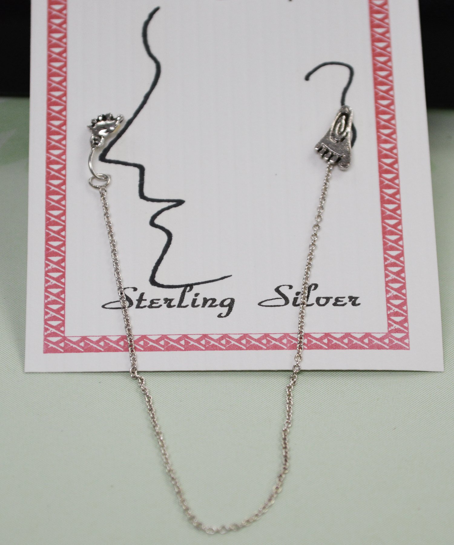 Sterling Silver Nose to Ear  Jewelry  53-1134