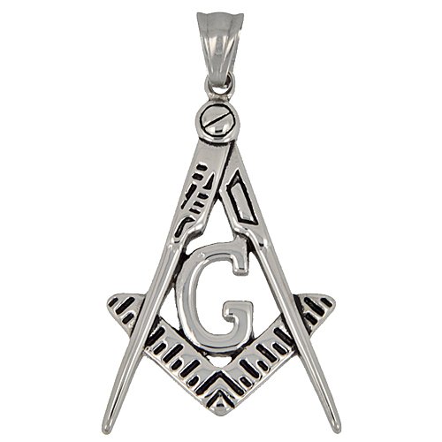 Masonic Pendant Stainless Steel (31x44mm)