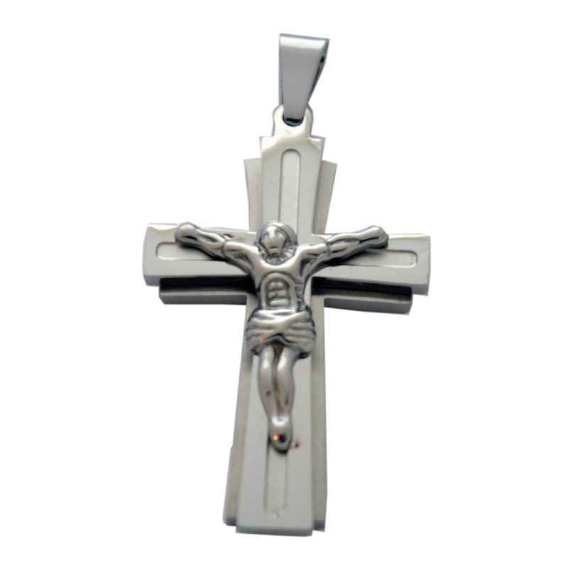 Crucifix  Stainless Steel Pendant 86-1990S