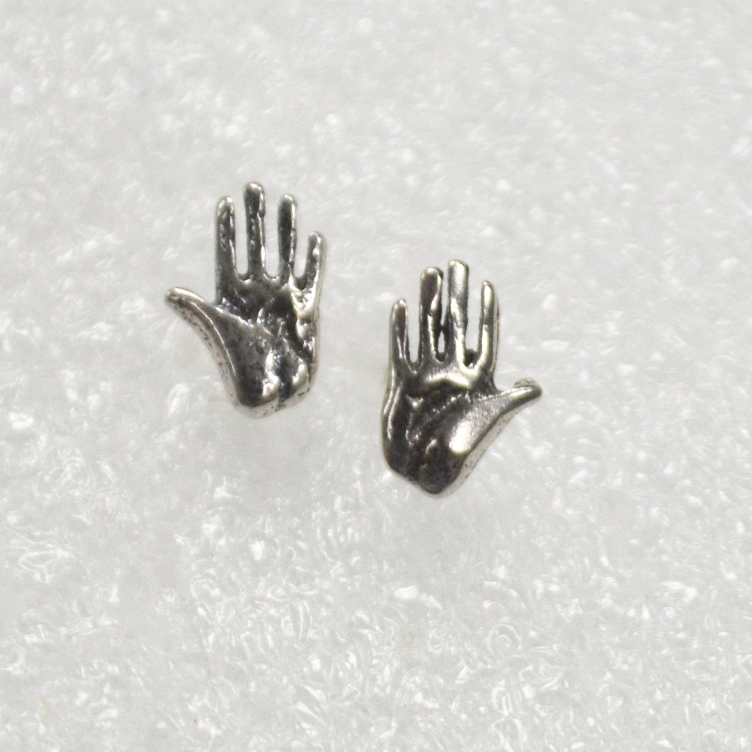Hands Sterling Silver Stud Earring 53-5239