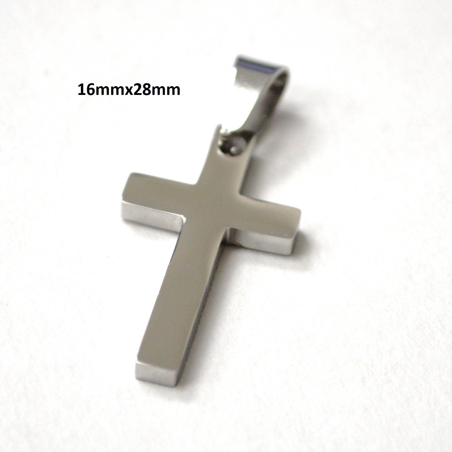Cross Plain Stainless Steel Pendant 86-1109