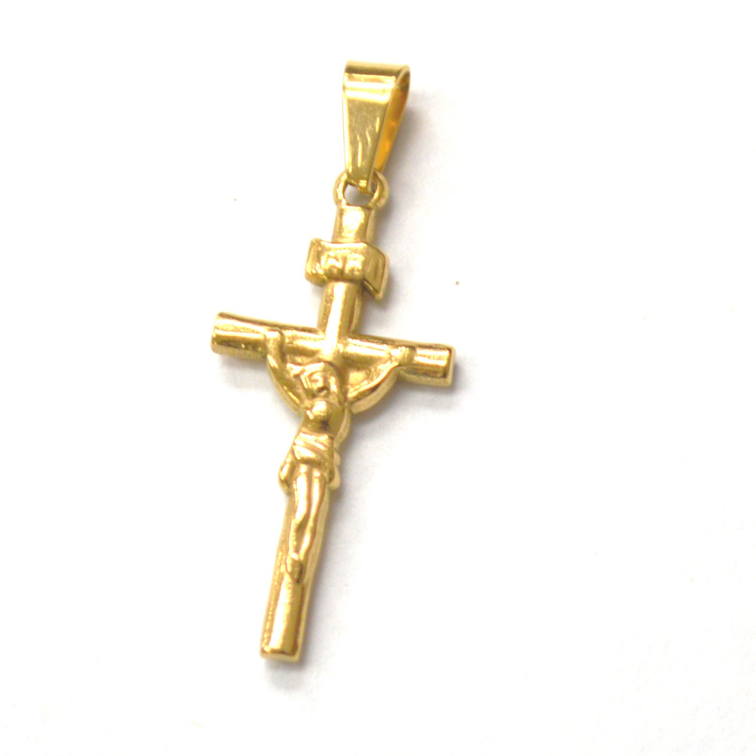 Crucifix Cross Gold Plated Pendant 86-2362G