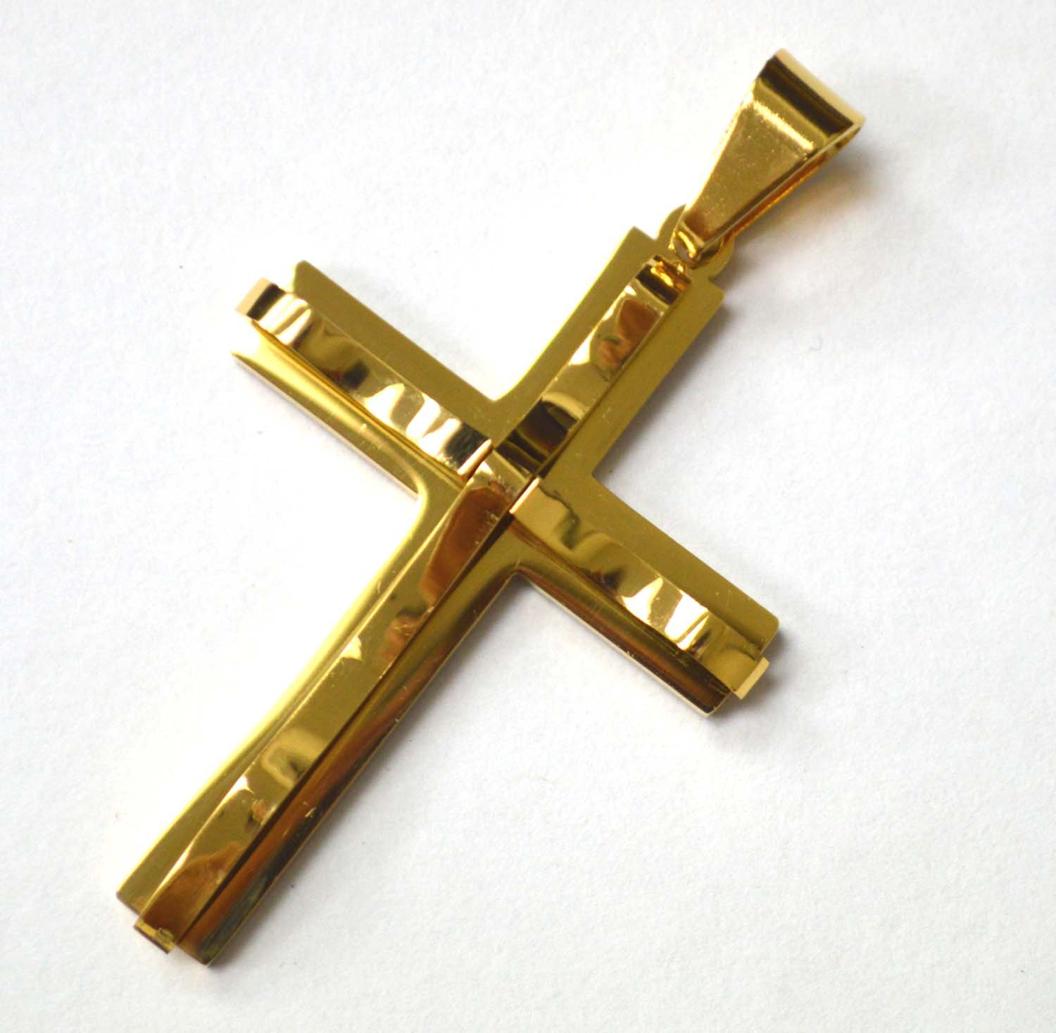 Cross  Gold IP Plated Pendant 86-924G-L