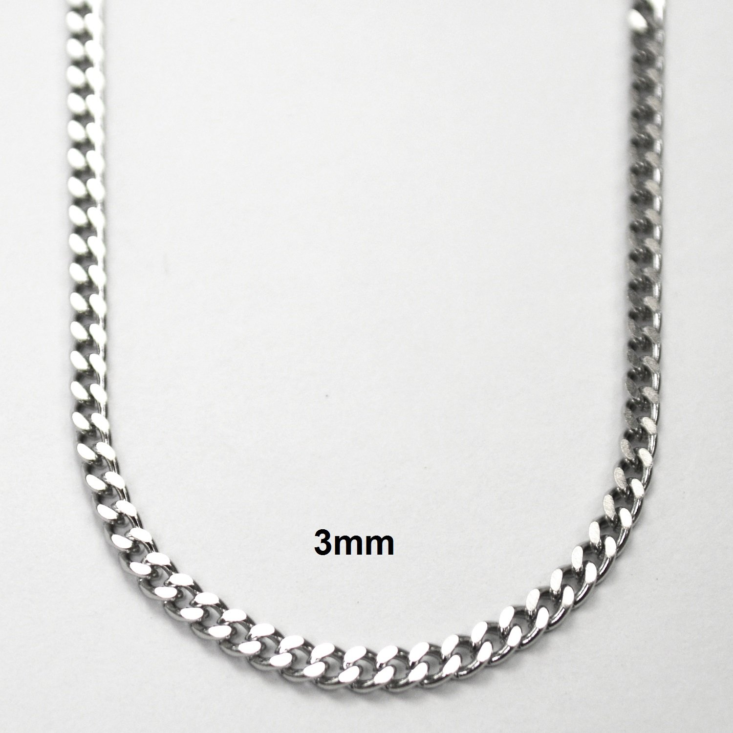 3mm Cuban Stainless Steel 85-239-3