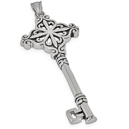3-inch Key Pendant Stainless Steel 86-1756L