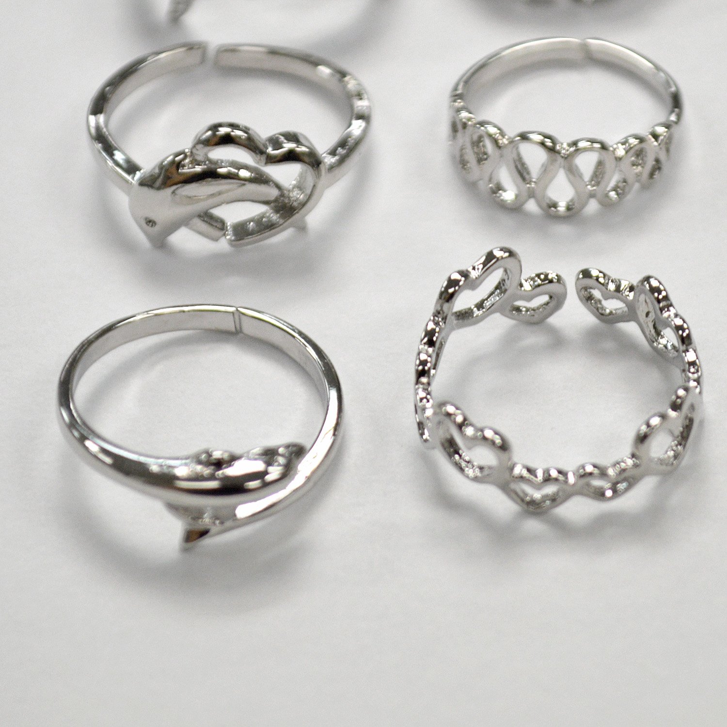 Assorted Adjustable Brass Ring (12 pcs) BTR-01