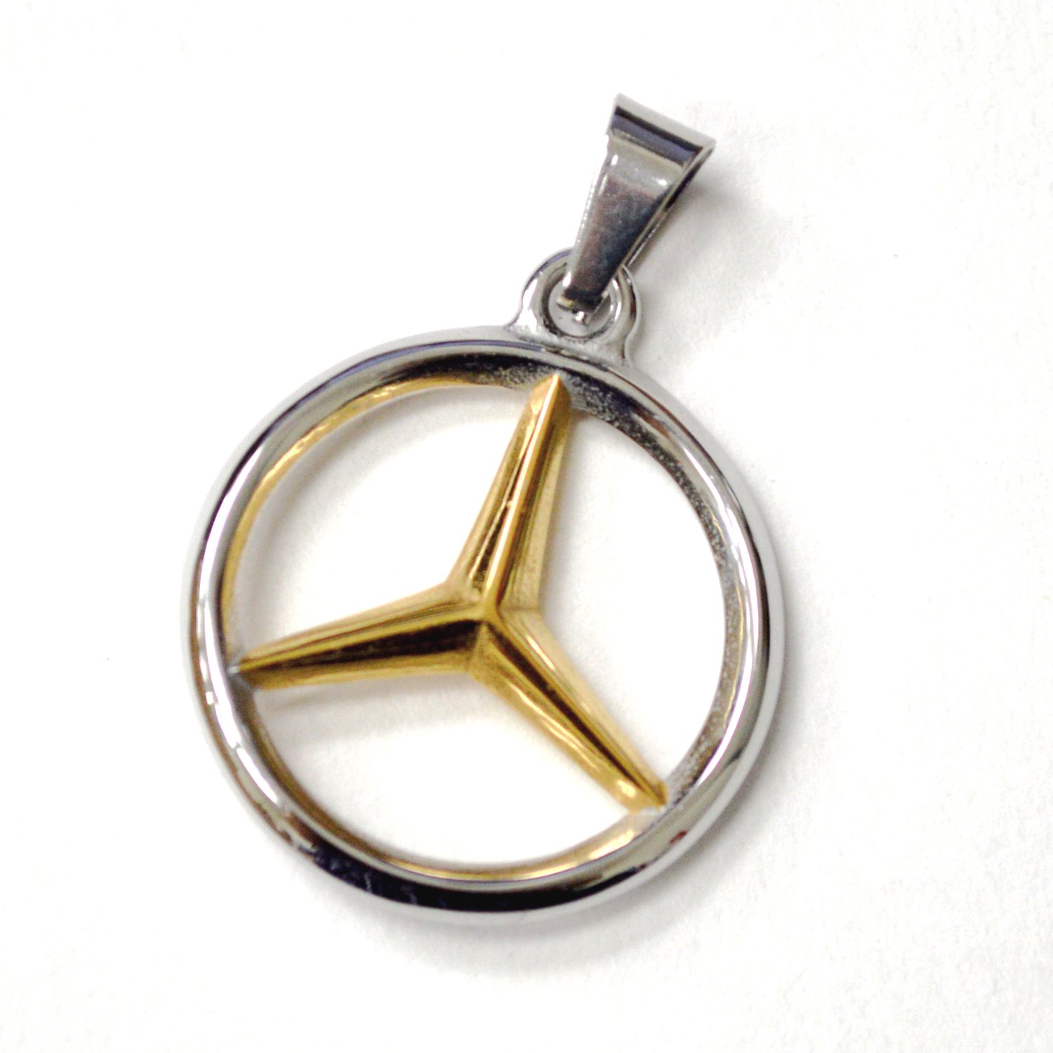 Logo 2 Tone Gold Plated Stainless Steel 86-3075L-2T