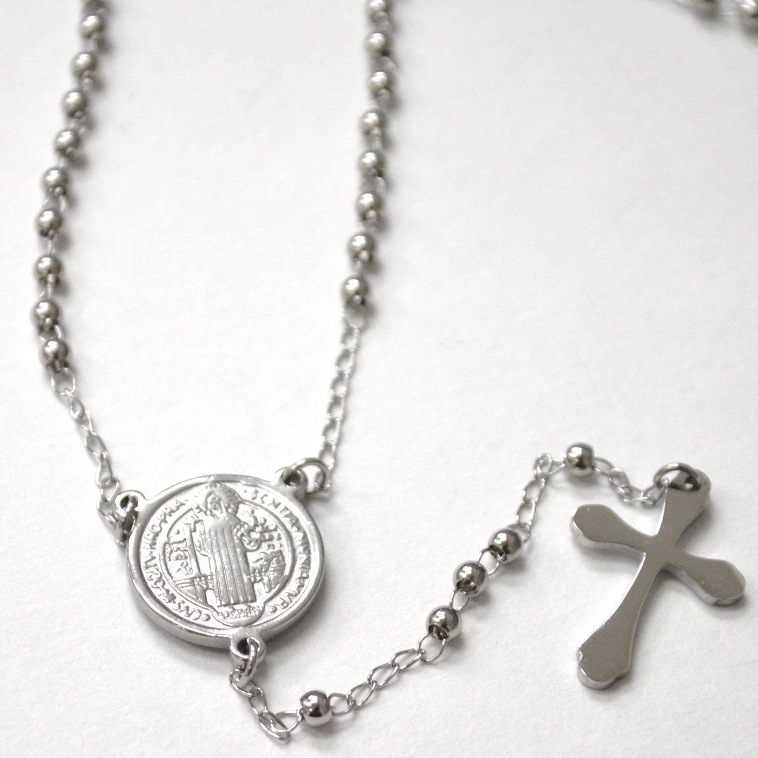 3mm Stainless Steel Rosary 87-34S-3