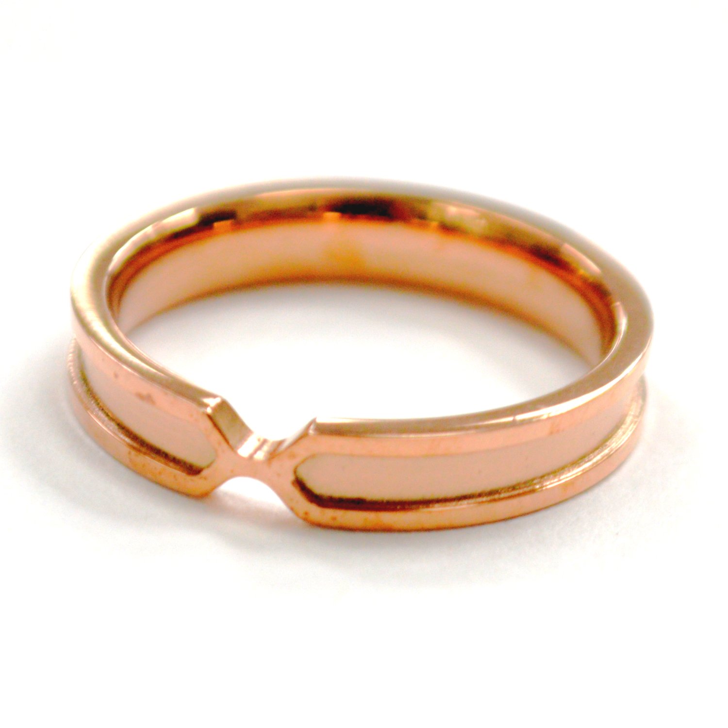 Rose Gold Stainless Steel Ring 81-326