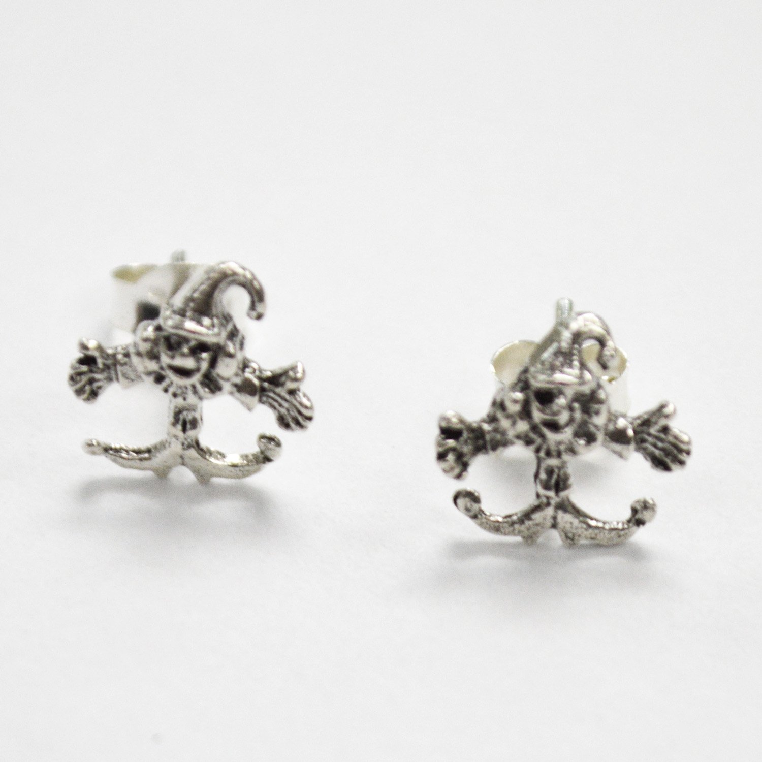 Clown Stud Earring Sterling Silver 53-5125