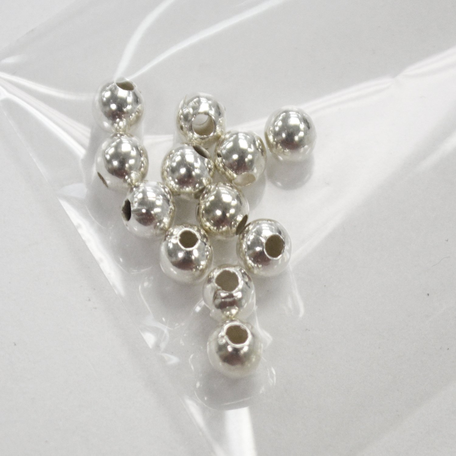 5mm Bead Sterling Silver (12 pcs)