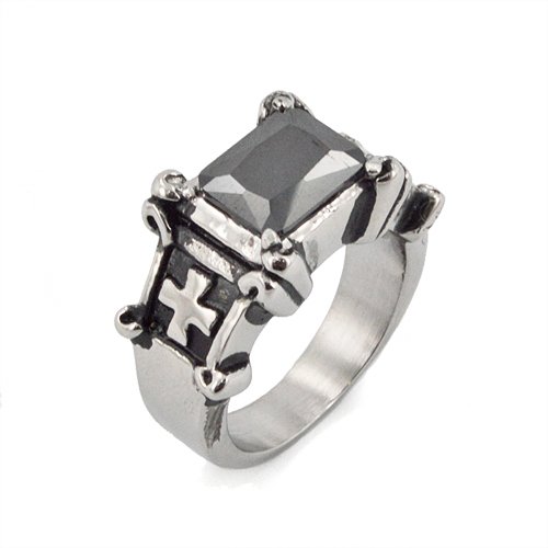 BLACK CZ RING 81-1067