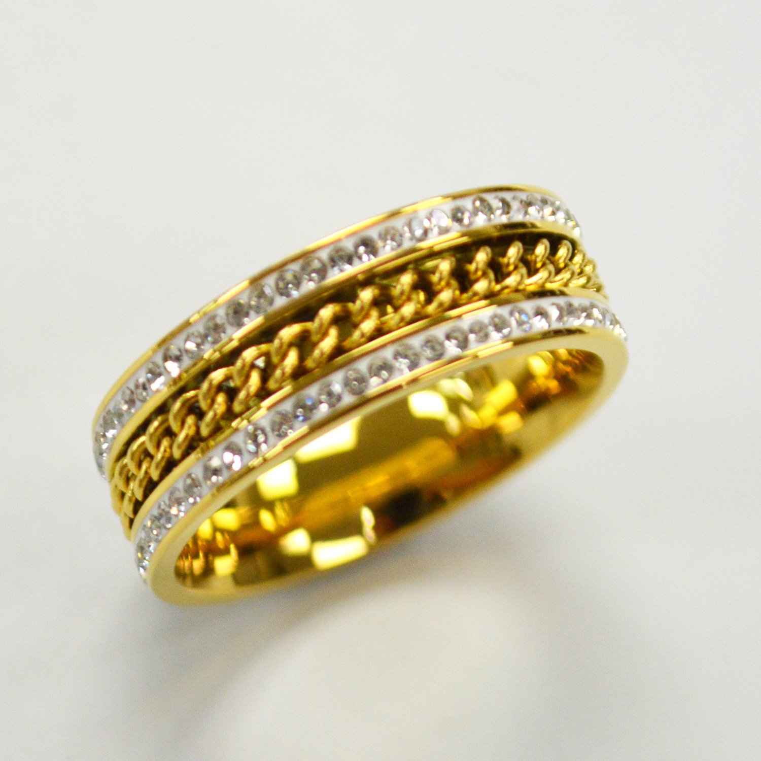 Stone Stainless Steel Ring 81-1390