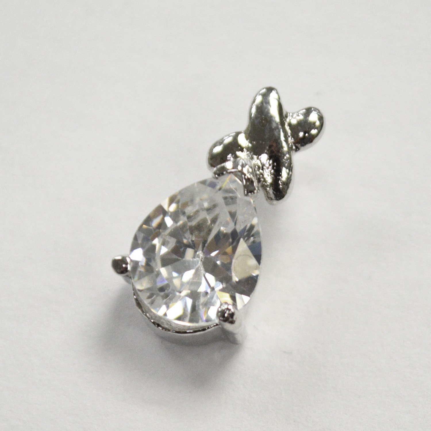 CZ Stone Pendant Sterling Silver 56-2132