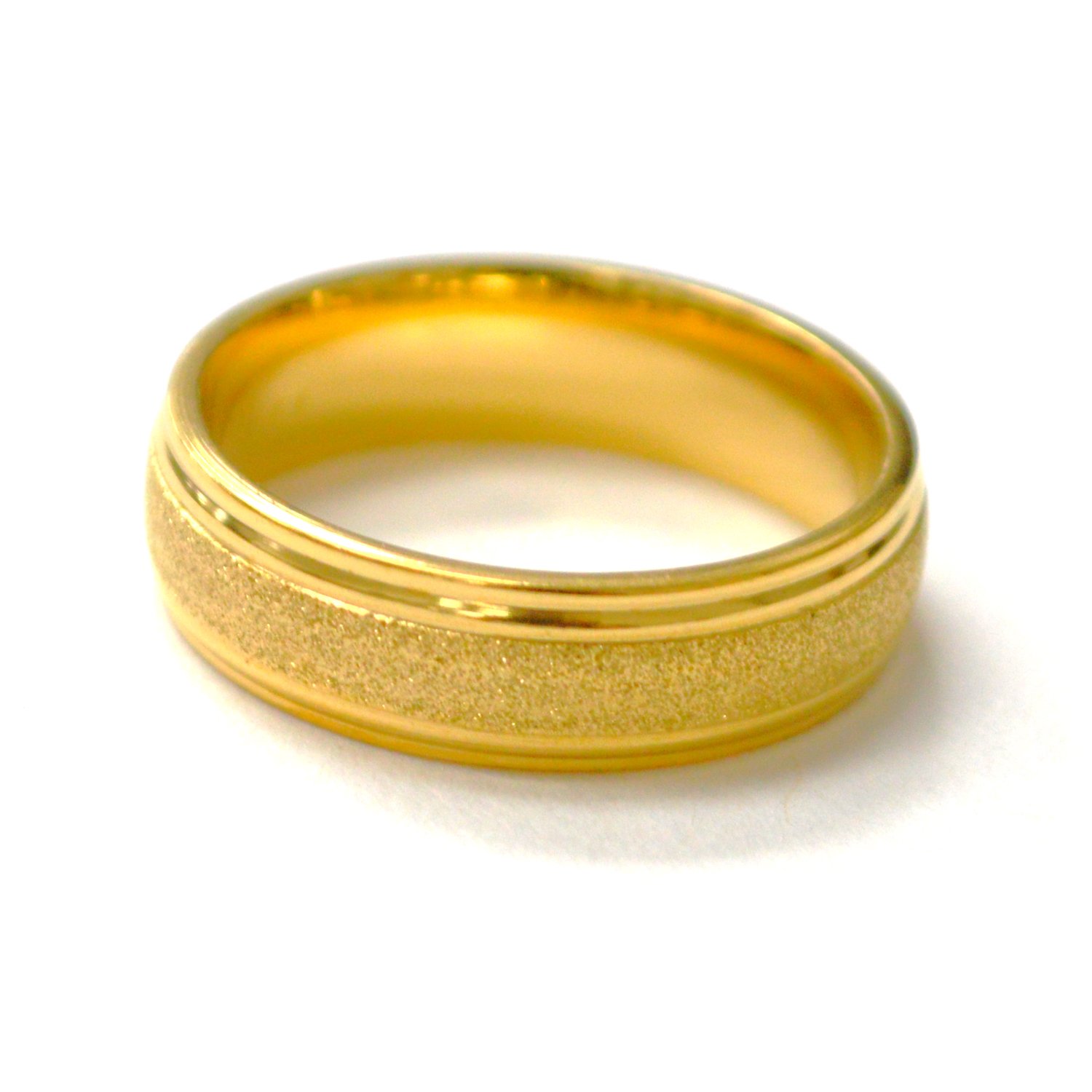 Glitter Gold IP Plated Ring 81-1736G