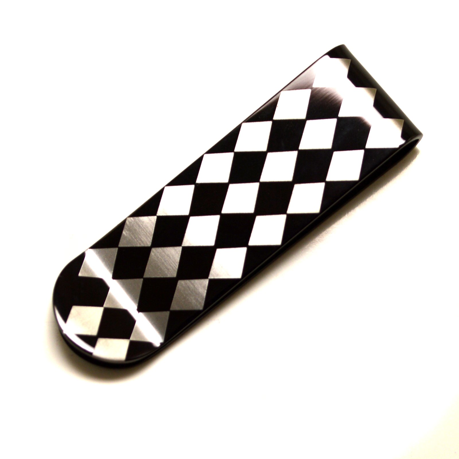 BLACK & WHITE MONEY CLIP 88-114B
