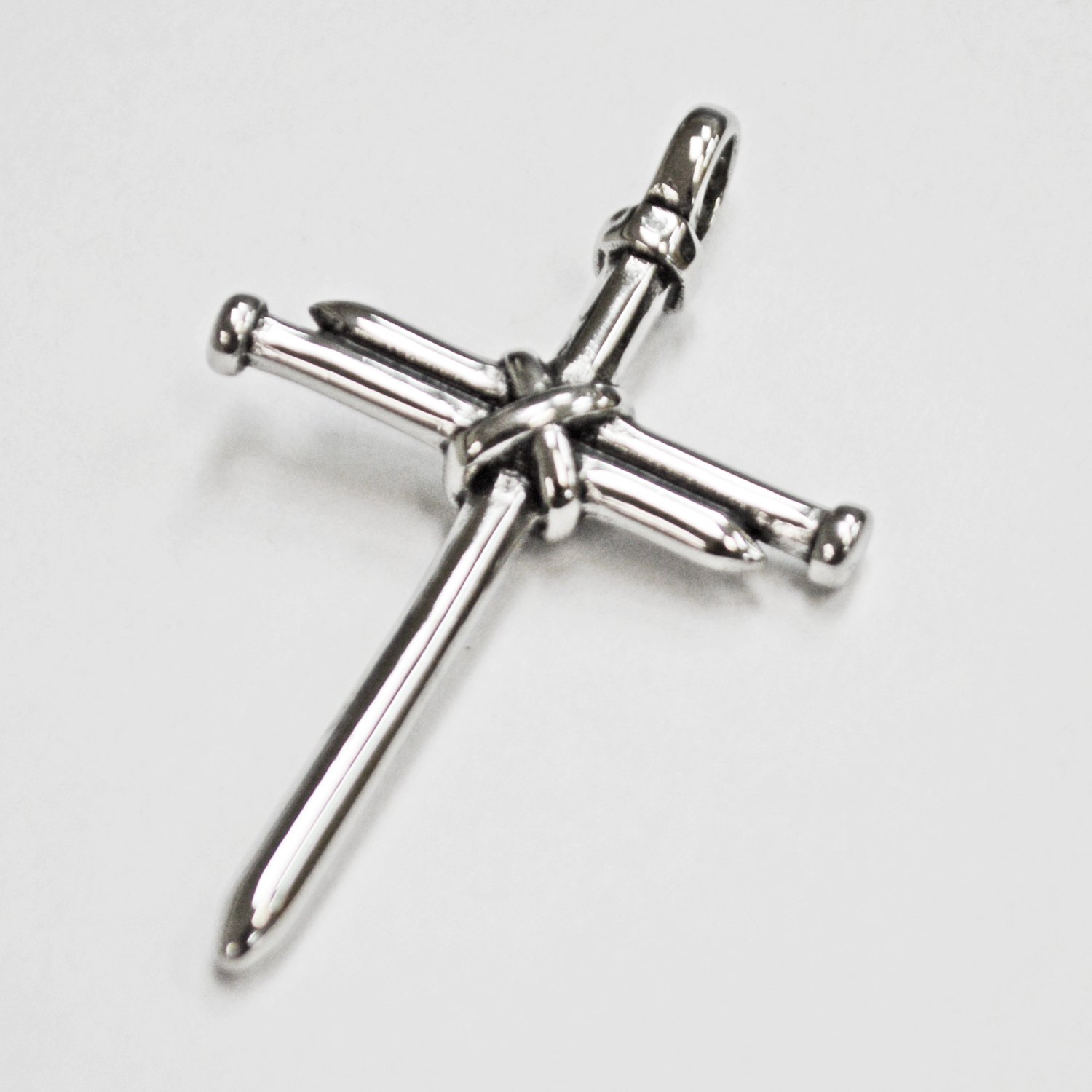 Nail Cross Stainless Steel Pendant 86-2186S