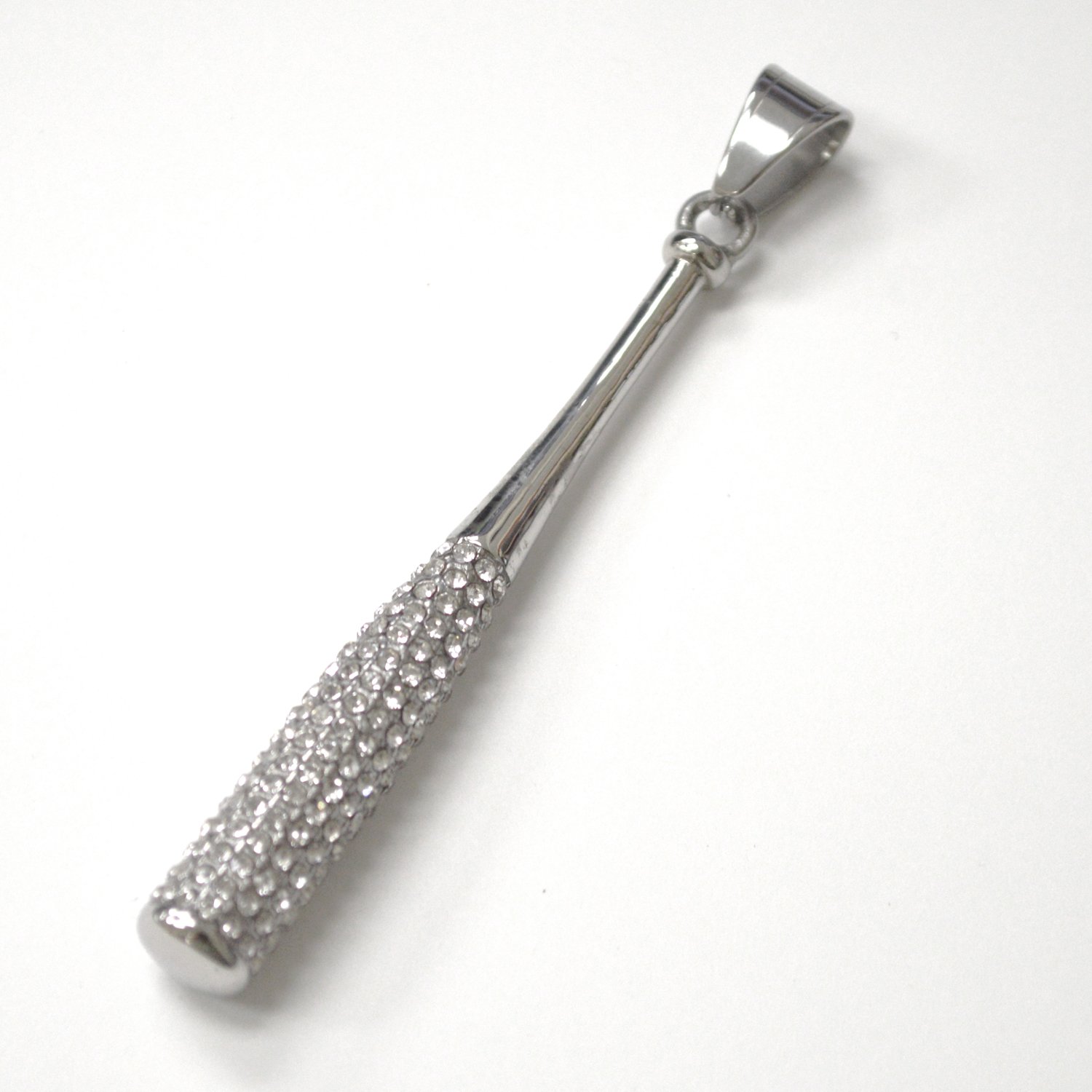 Baseball  Bat Stainless Steel Pendant 86-2617S