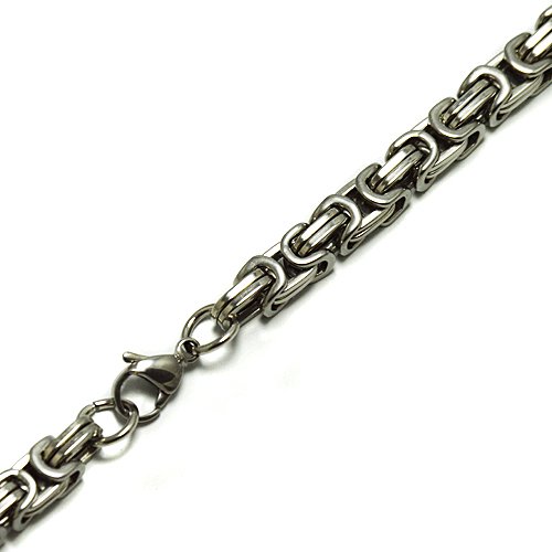 5mm Byzentine Stainless Steel Necklace Byz-S -5