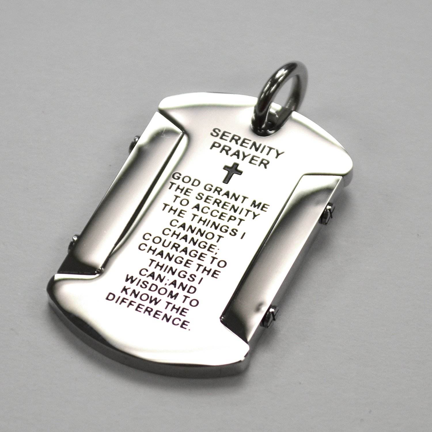 Serenity Prayer Tag Pendant 86-2176S