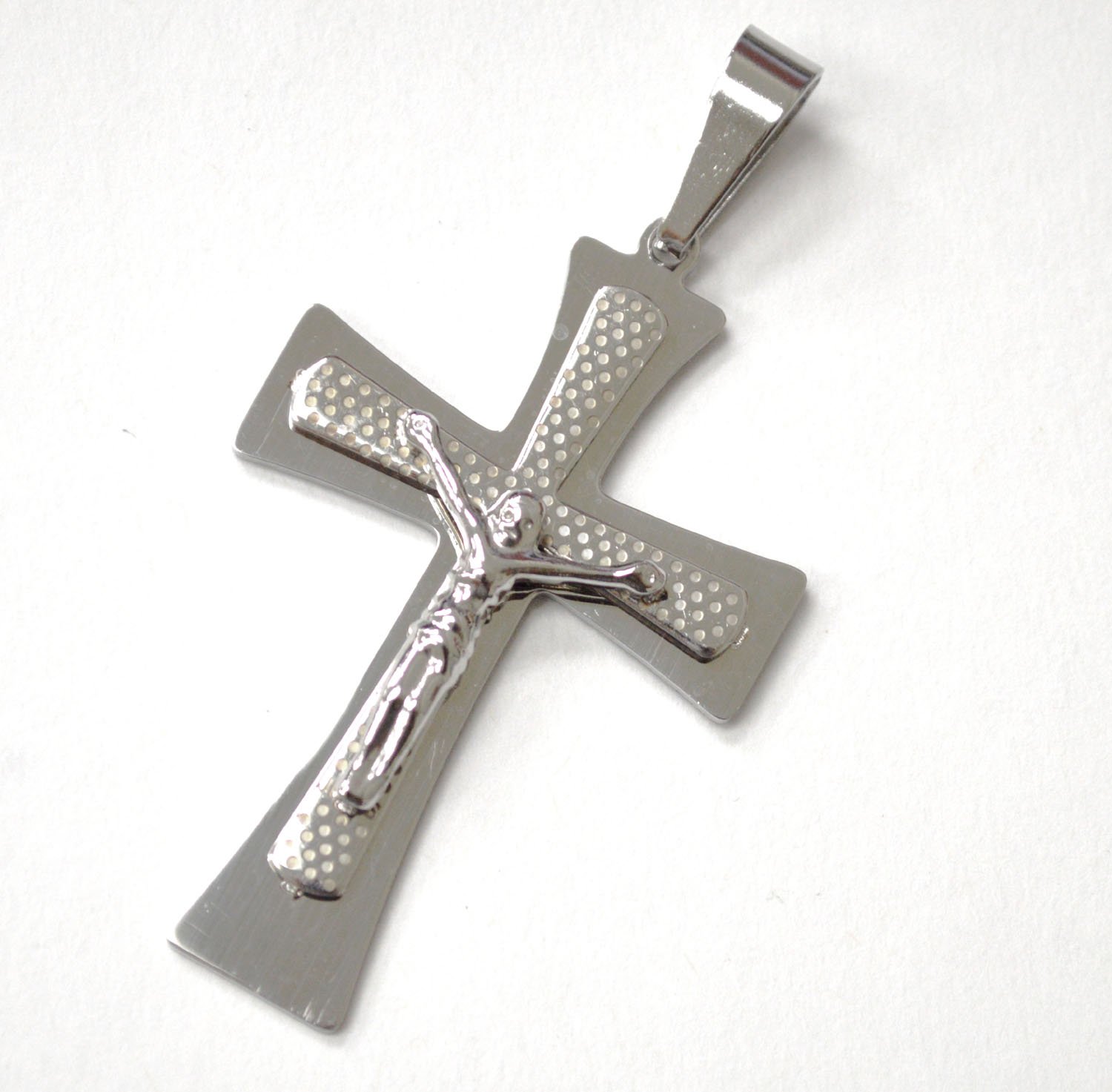 Crucifix Stainless Steel Pendant 86-2864