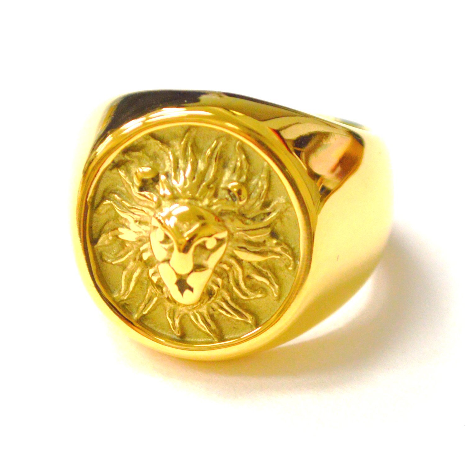 Lion Gold Plated Ring 81-1673G