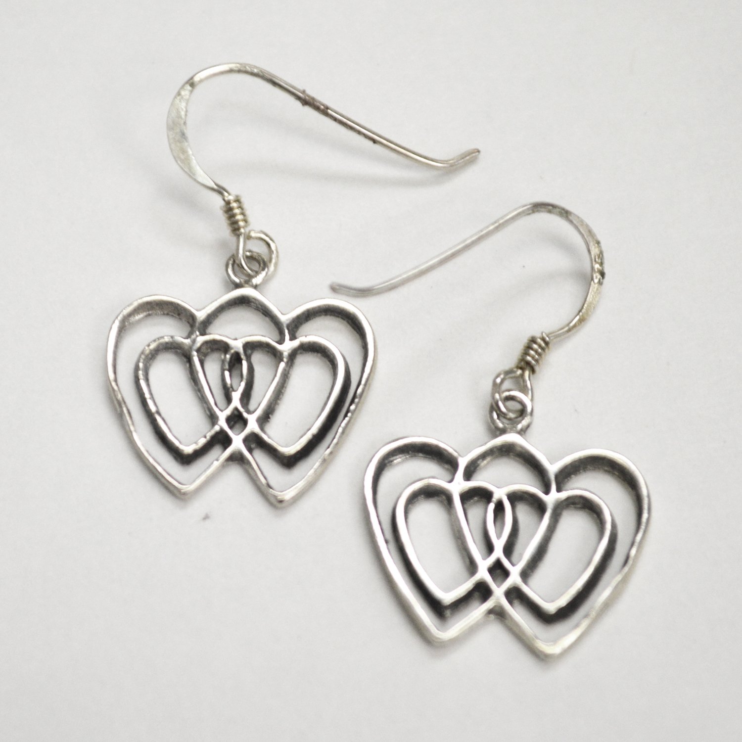 Heart Sterling Silver Earrings 53-5259