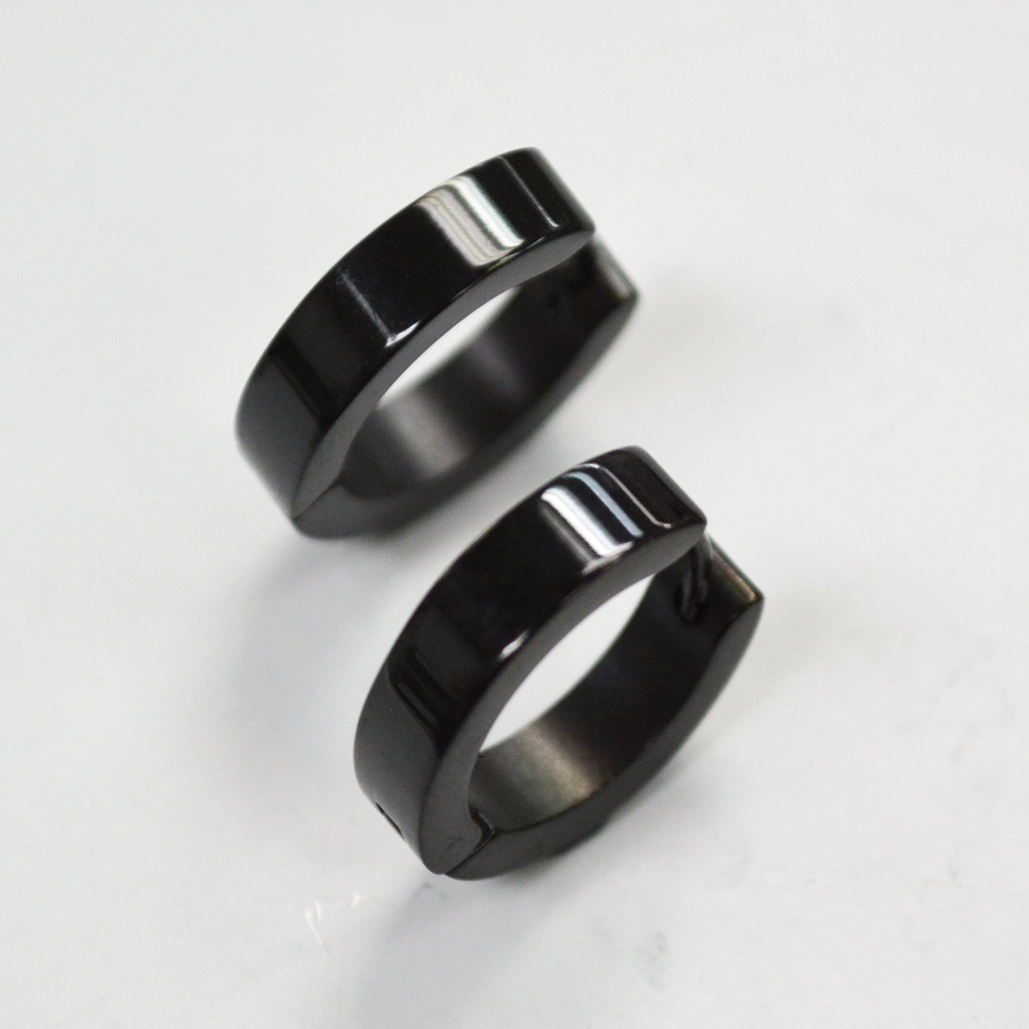 Flat Huggies Black Plated  83-695B