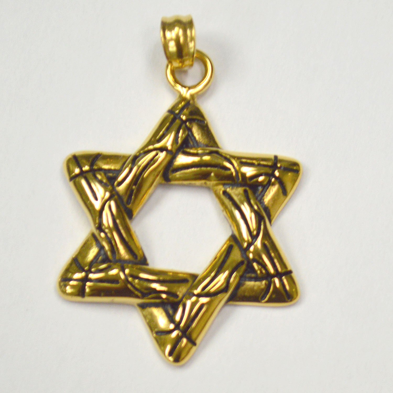 STAR of David Gold Plated Pendant 86-1957DG
