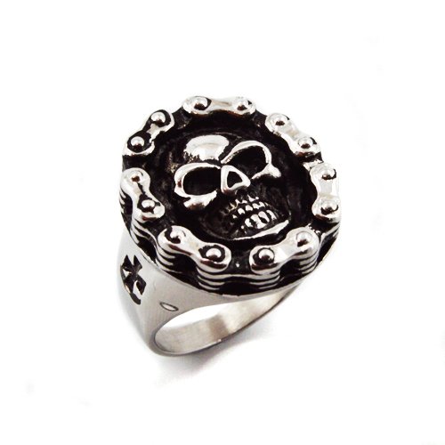 SKULL STAINLESS RING(22x25mm) 81-984