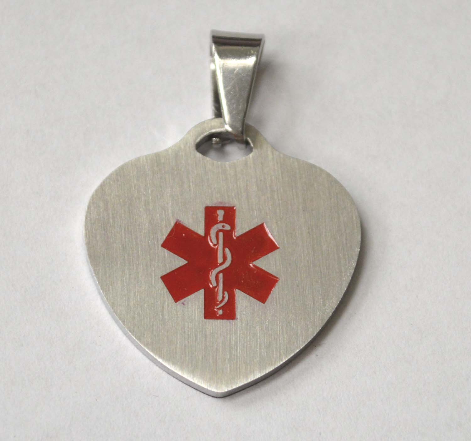 Heart Medical Tag Pendant 86-2404S