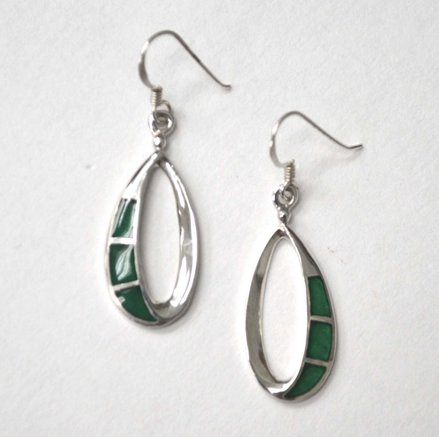 Sterling Silver Stone Earrings 53-5280M