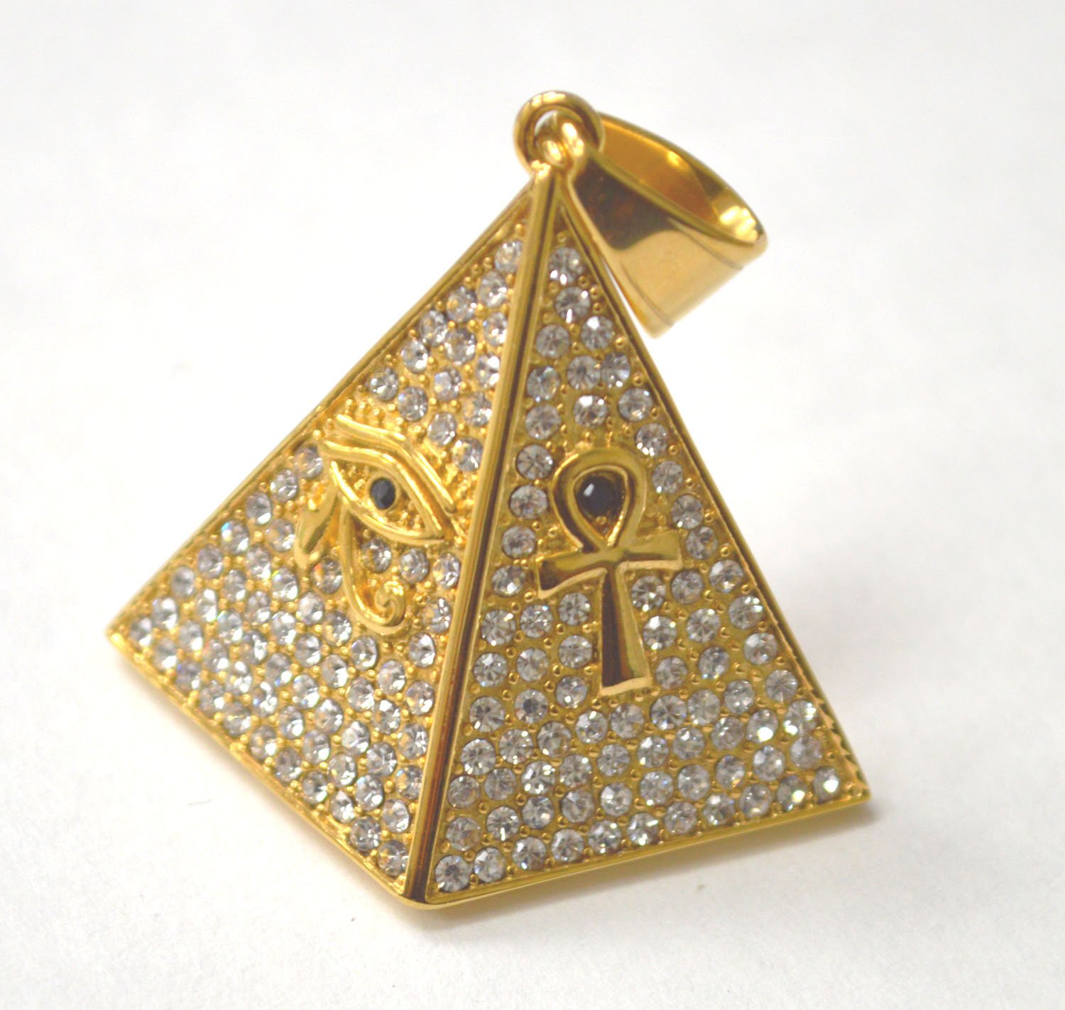 Pyramid Gold IP Plated Pendant 86-2602G-1