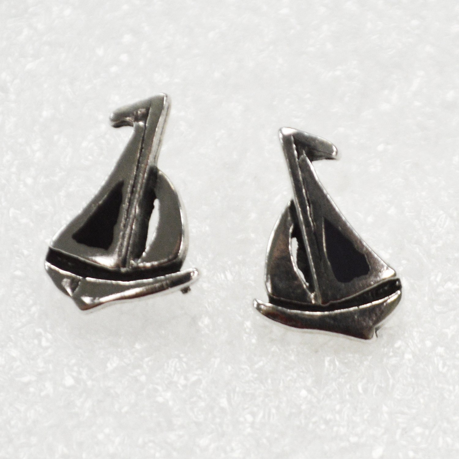 Sail Boat Sterling Silver Stud Earring 53-5242