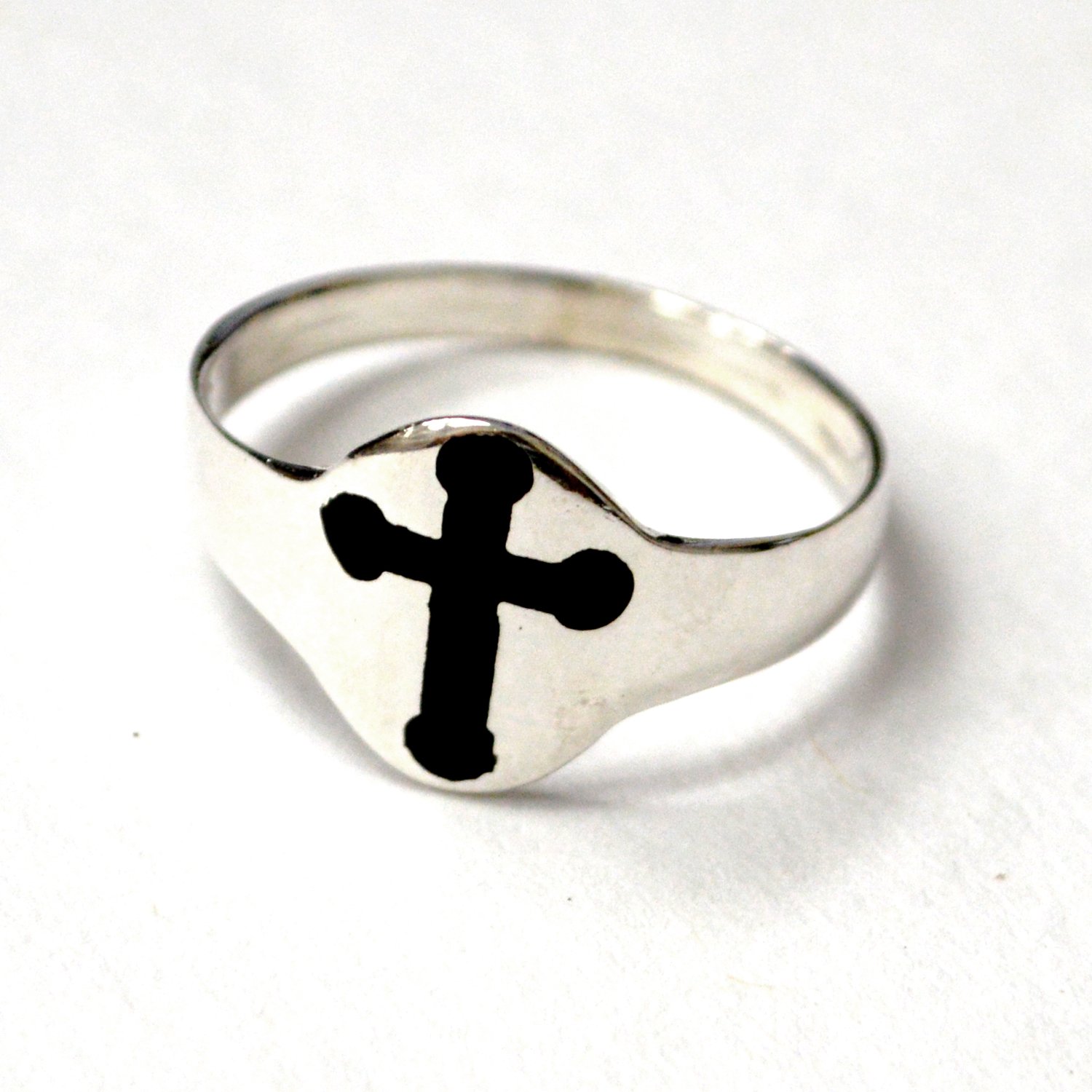 Cross Sterling Silver Ring 51-3077