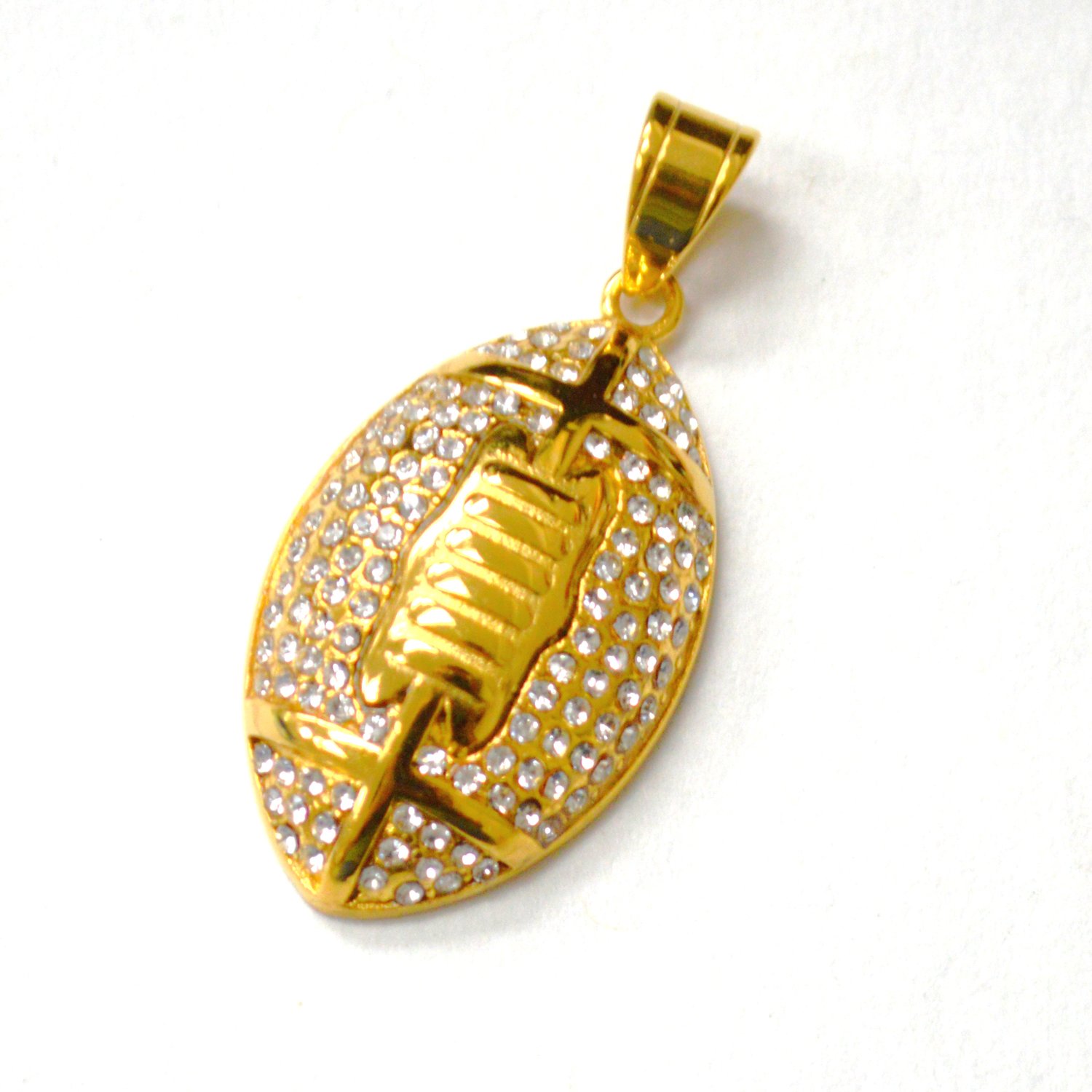Football Gold IP Plated Pendant 86-2621G