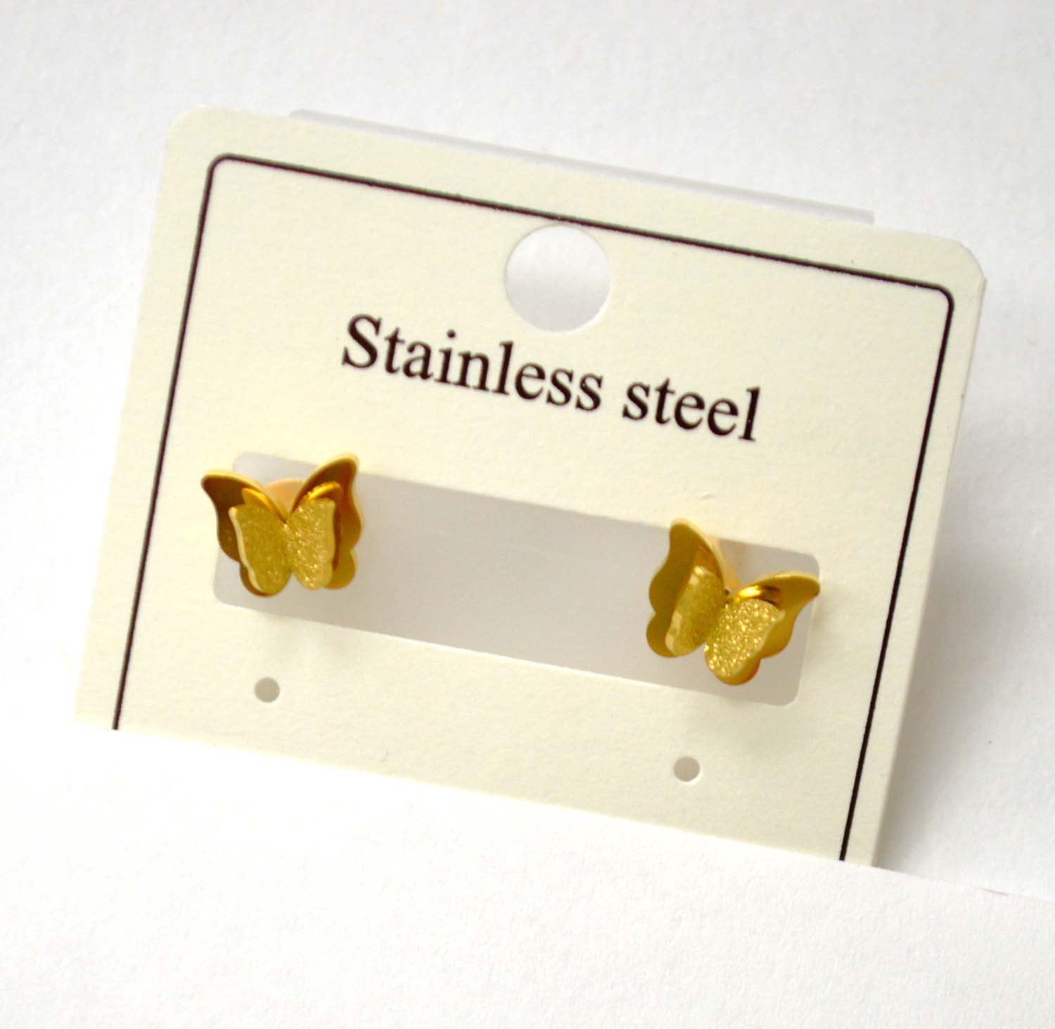 Butterfly Gold Plated Earrings 83-879G