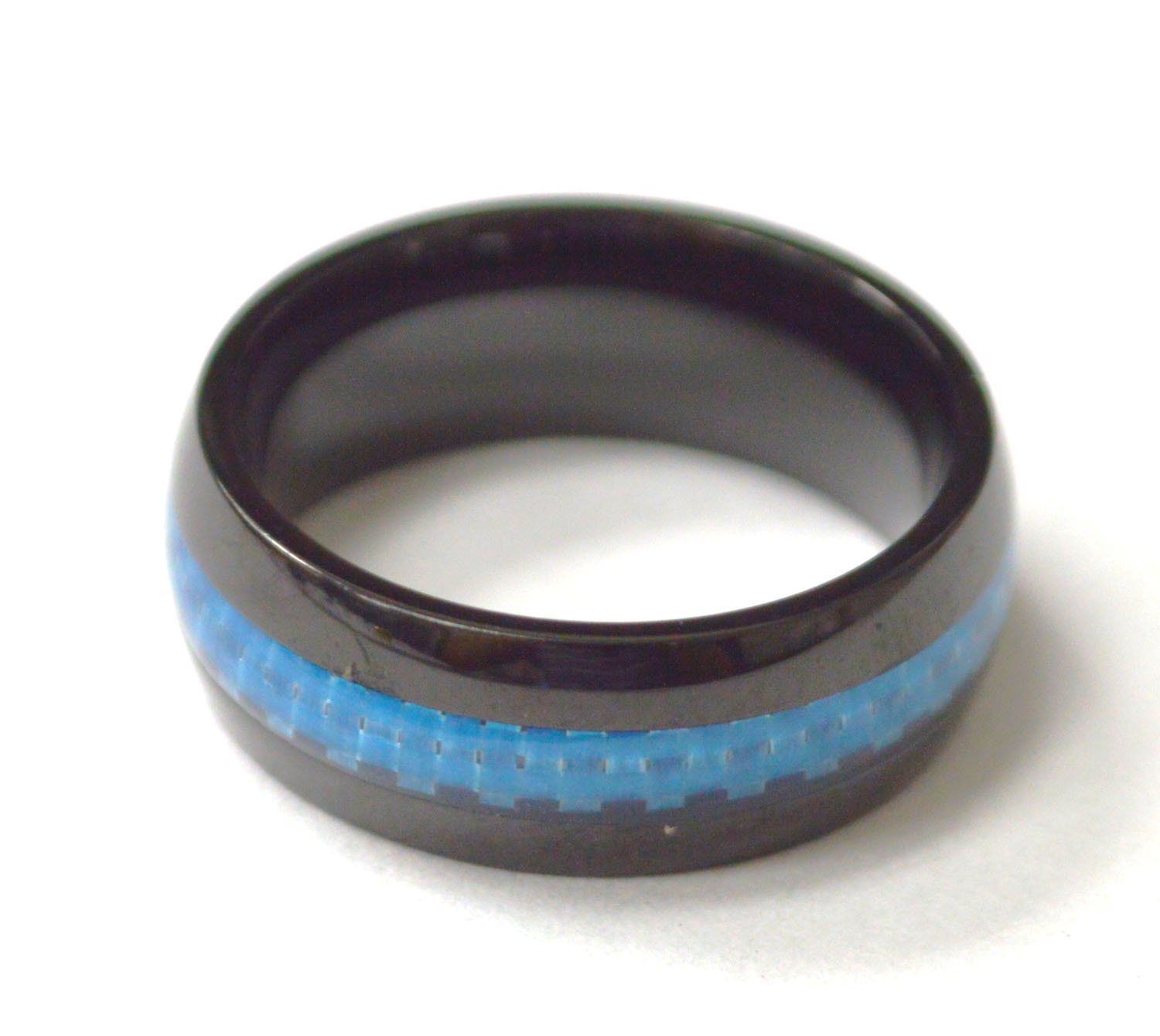 Black Plated Stainless Steel Ring 81-1591B