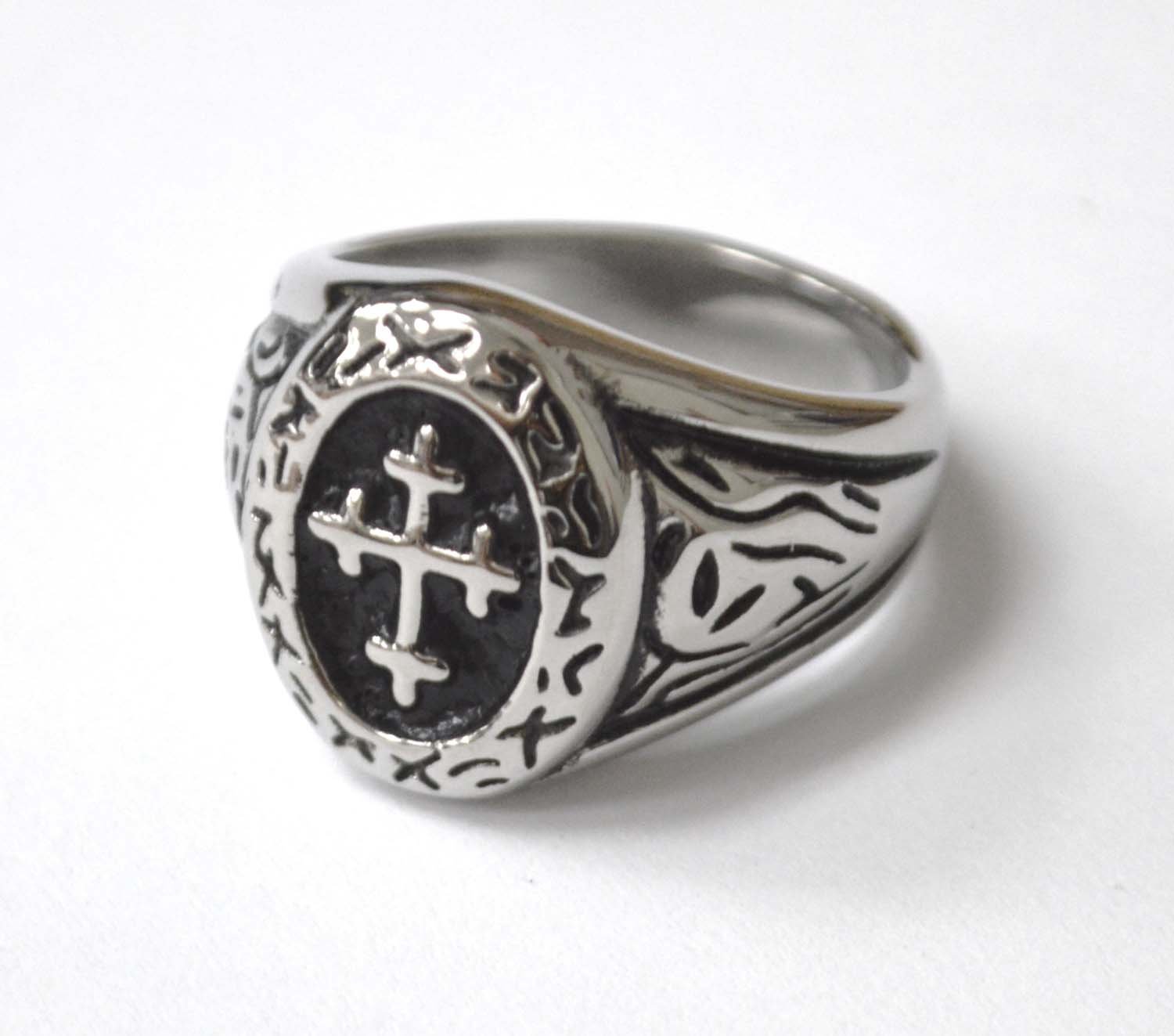 Cross Stainless Steel Ring 81-1322S
