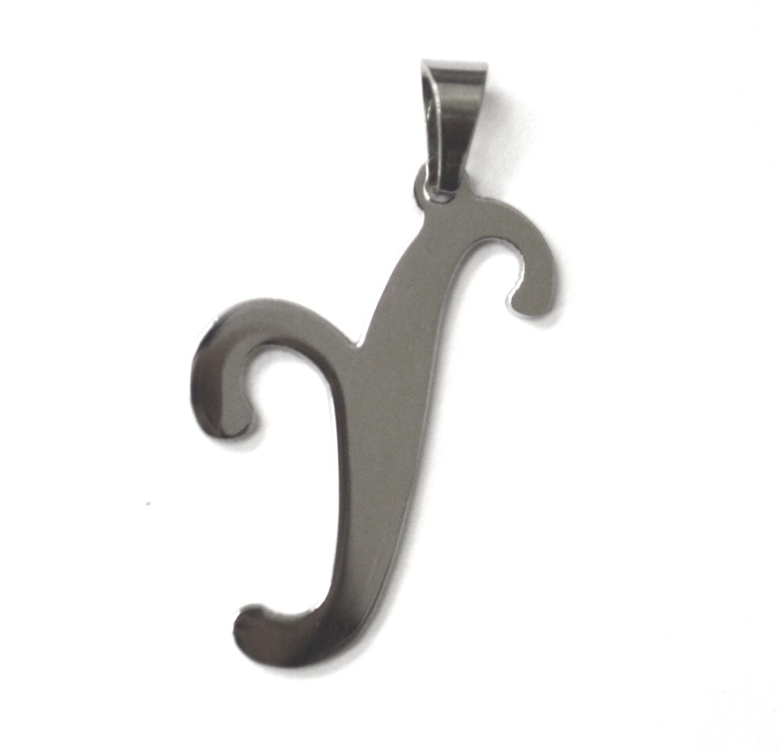 Y Initial Pendant Stainless Steel 86-695S-Y