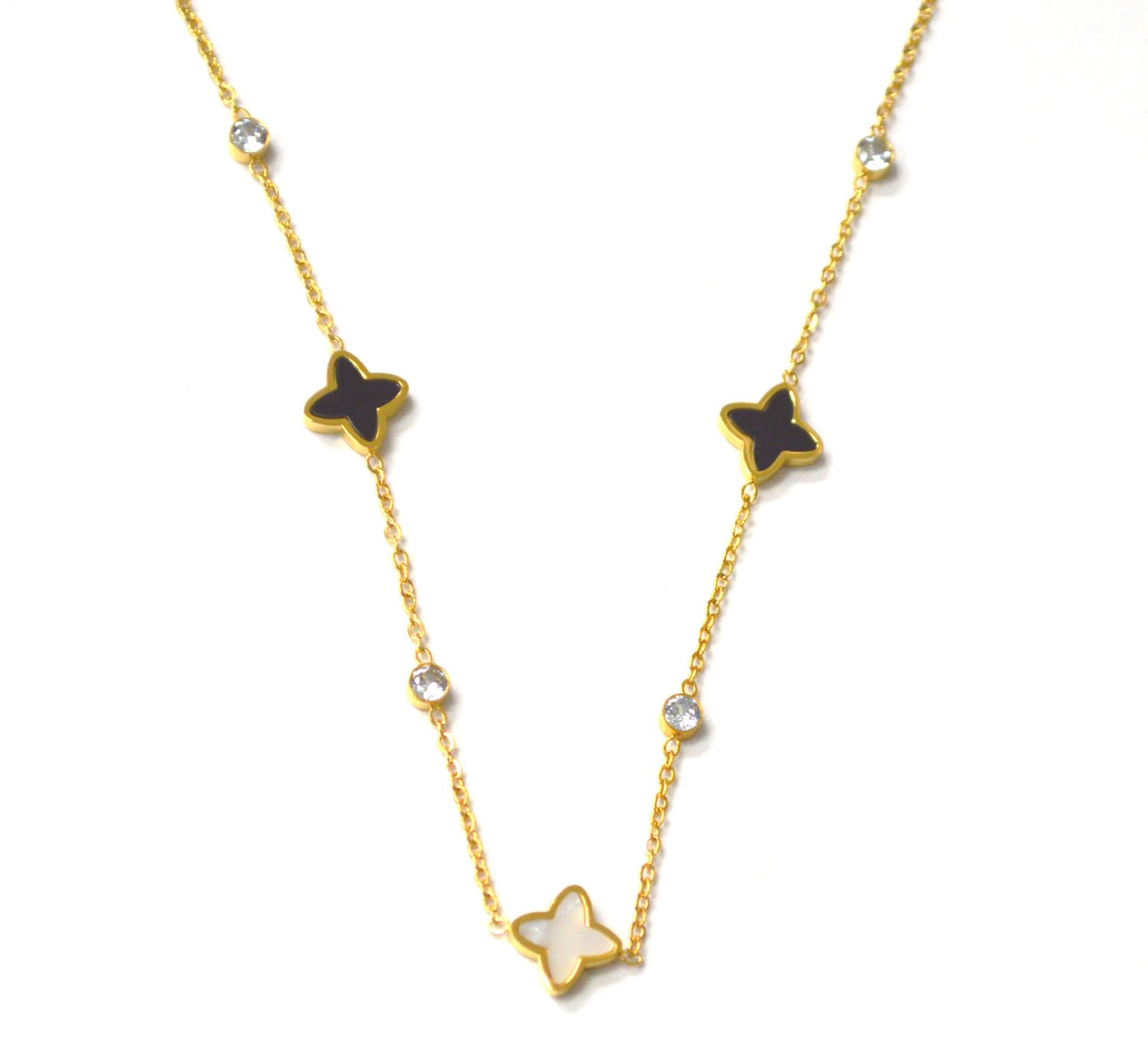 Designer Inspired Gold IP Plated Necklace 85-290G