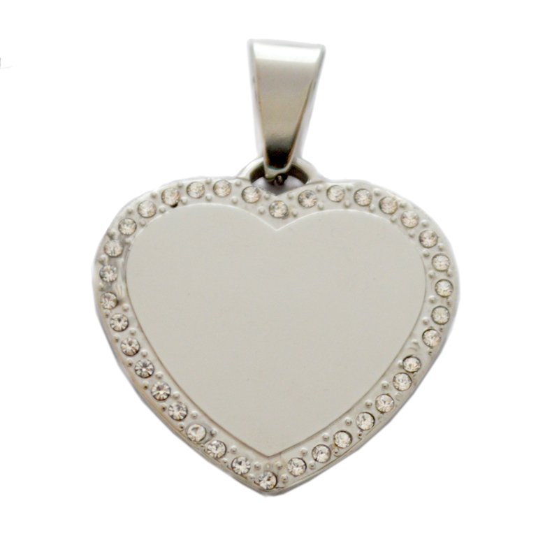 Heart Dog Tag Pendant 86-1982HS
