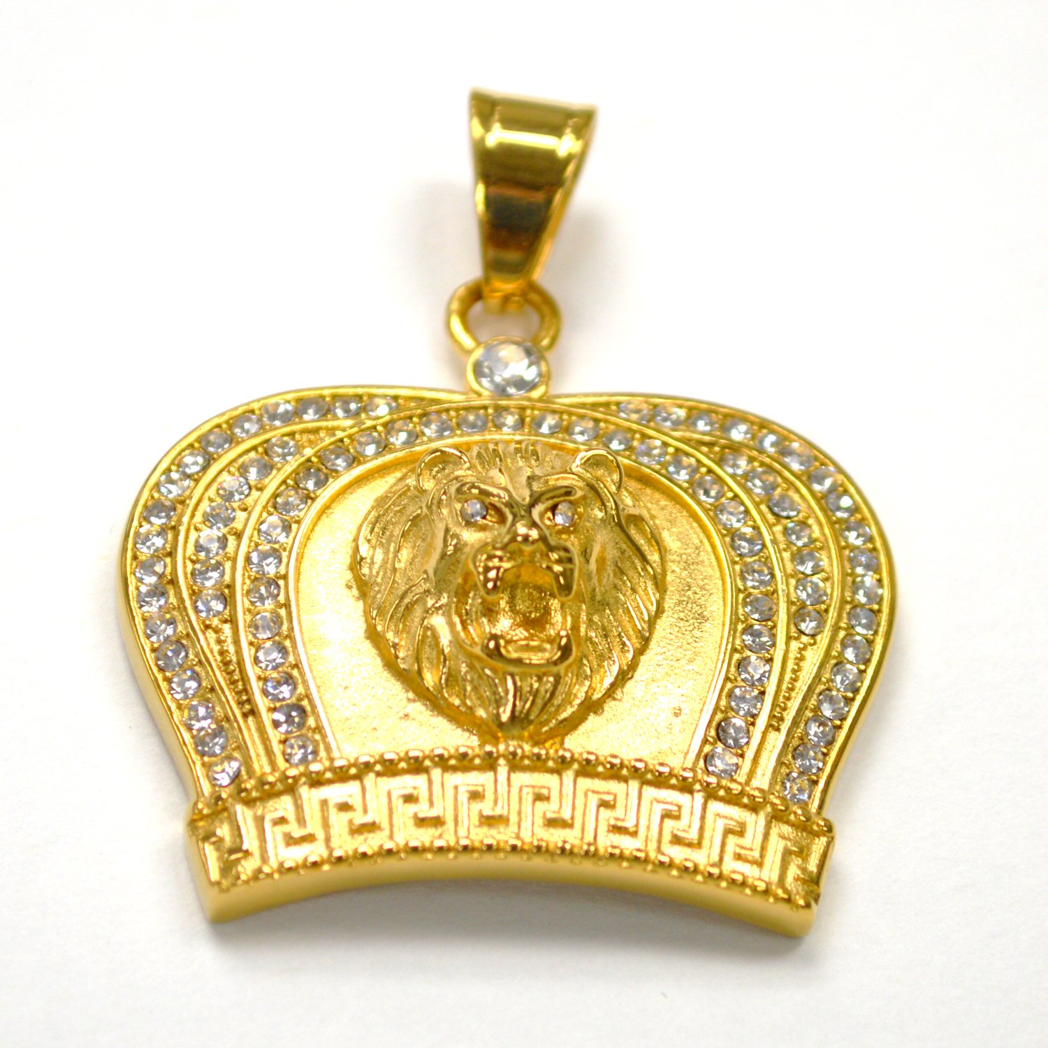King Crown Jewels Gold Plated Pendant 86-2612G