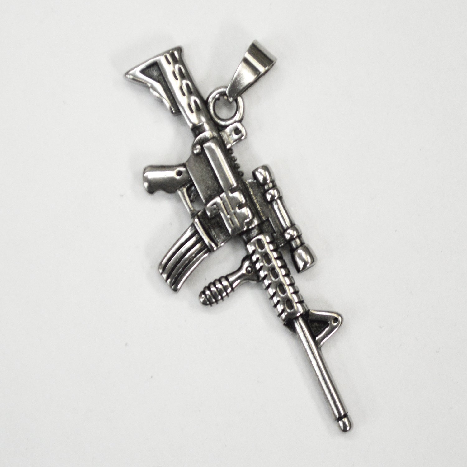 Rifle Stainless Steel Pendant 86-2292S