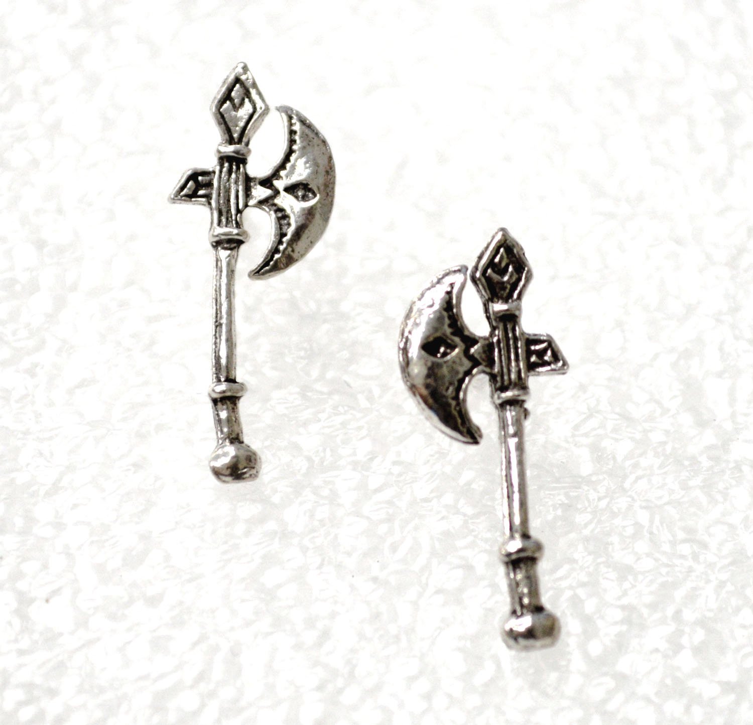 Axe Stud Earrings Sterling Silver 53-5293