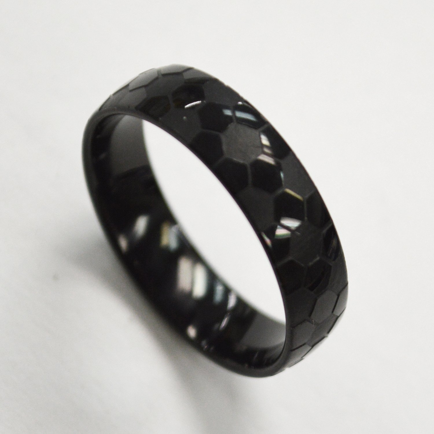 Black Plated Stainless Steel Ring 81-1426
